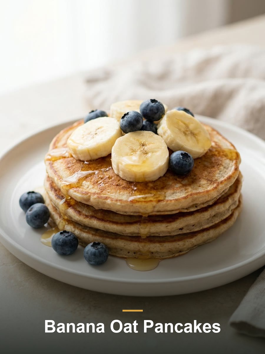 Banana Oat Pancakes