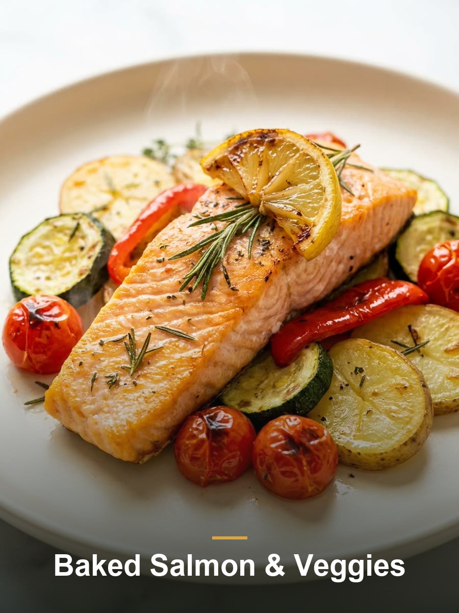 Baked Salmon & Veggies